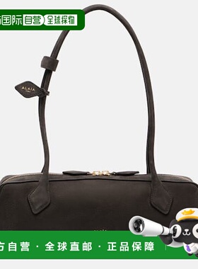 香港直邮Alaia 女士 Le Teckel 中号皮革肩包 grey灰色 舒适时尚