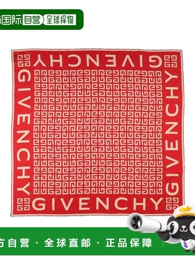 1h可退 香港直邮Givenchy 纪梵希 女士 Foulards 围巾 red红色 舒
