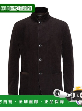 香港直邮Zegna Cashco Il Conte 夹克 270C58A21GC杰尼亚羊绒立领