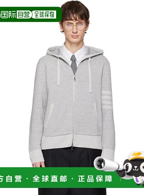 1h可退 香港直邮Thom Browne 汤姆 布朗 男士 灰色 Textured Stri