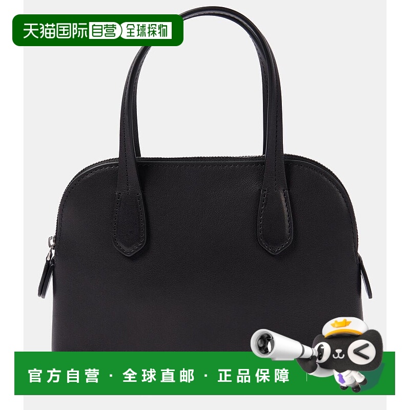 1h可退 香港直邮The Row 女士 Ingrid 皮革手提包 black黑色 舒适
