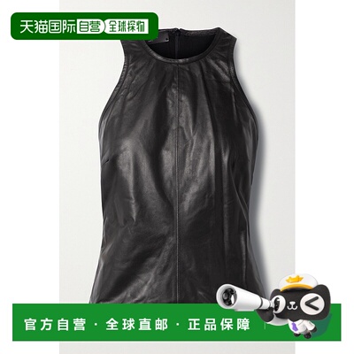 1h可退 香港直邮AMIRI 女士 皮革坦克背心 PF22WLS004LLS