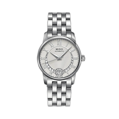自营欧洲直邮MIDO/美度 BARONCELLI系列 女士银色表盘自动机芯精3