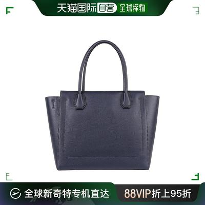 香港直邮MICHAEL KORS  女士深蓝色皮革手提单肩两用包 30H6GM9S3