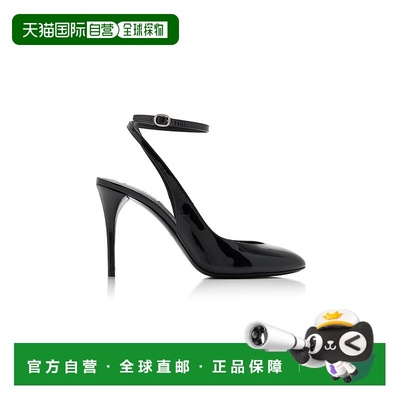 1h可退 香港直邮Alaia 女士 漆皮露跟浅口鞋 black黑色 舒适时尚