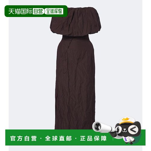 香港直邮magda butrym 女士 棉质真丝束腰连衣裙