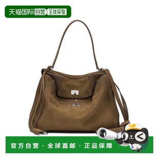 1h可退 香港直邮Balenciaga 巴黎世家 女士 RODEO 棕色小牛皮肩包