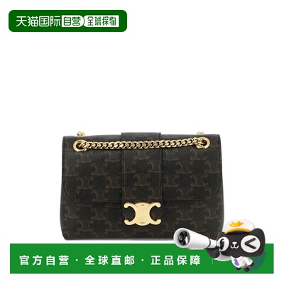 香港直邮CELINE 女士斜挎包 116592FRH04LU AW2024 棕色 TEEN Vic