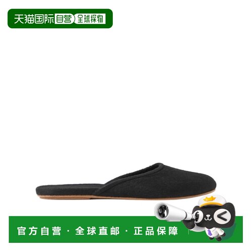 1h可退 香港直邮THE ROW 女士拖鞋 F1222Y192BLK AW2021 黑色 Sle