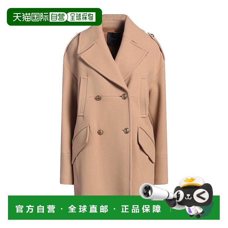 香港直邮Pinko 品高 女士 大衣 brown棕色 舒适时尚