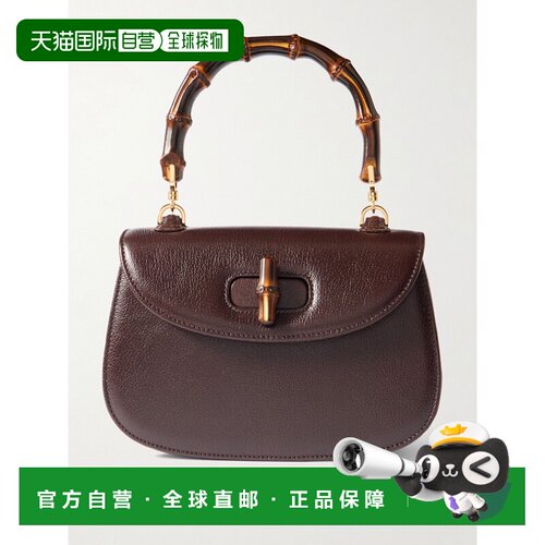 香港直邮Gucci 古驰 女士 1947 竹状提手小号织纹皮革手提包 8631