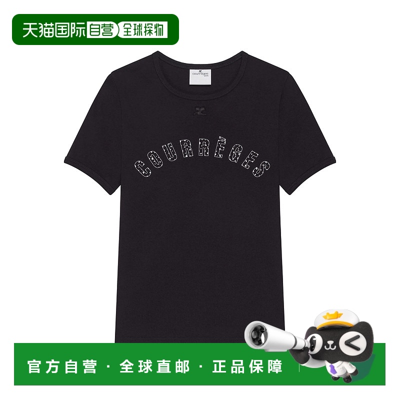 1h可退 欧洲直邮courreges 女士 上装T恤短袖