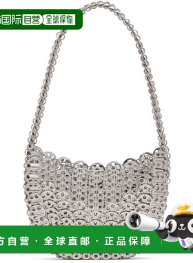 1h可退 香港直邮Rabanne 女士 银色 Iconic 1969 Moon 单肩包 23P