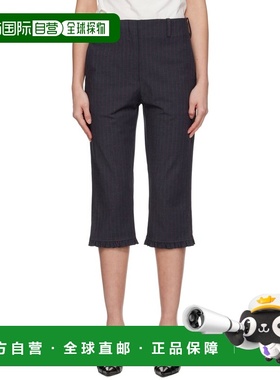 1h可退 香港直邮GANNI 甘尼 女士 灰色细条纹短裤 W0672Phan