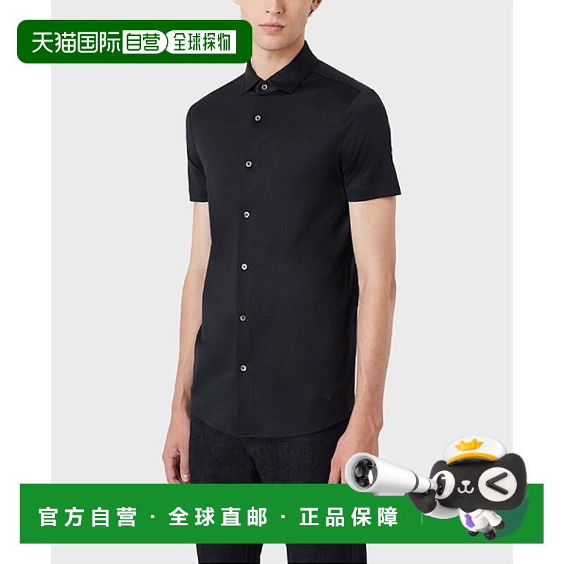 香港直邮Emporio Armani 休闲短袖衬衫男装 8N1CG01JUVZ阿玛尼