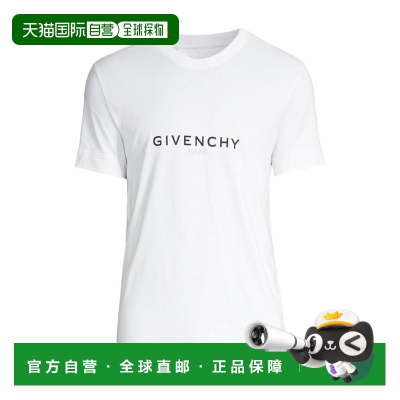 香港直邮Givenchy 徽标圆领短袖T恤 BM71653Y6B纪梵希