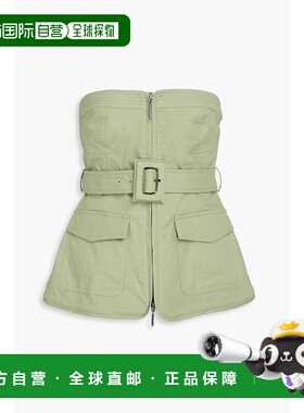 1h可退 香港直邮Simkhai 女士 Elettra 抹胸束带棉混纺上衣 42360