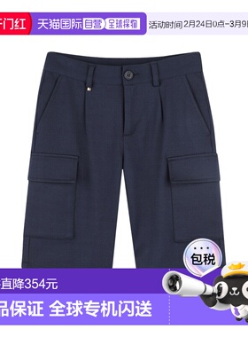 1h可退 香港直邮BOSS 波士 男童 短裤童装 J51996K849 blue蓝色