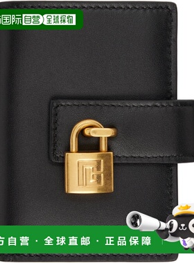 1h可退 香港直邮Balmain 巴尔曼 男士 黑色 Pulse Leather 钱包 G