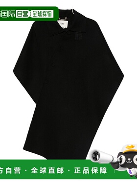 香港直邮Fendi 芬迪 女士 黑色羊毛夹克披肩外套 FF6144A5HD