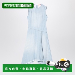 1h可退 香港直邮Acne Studios 艾克妮 女士 浅蓝牛仔不对称连衣裙