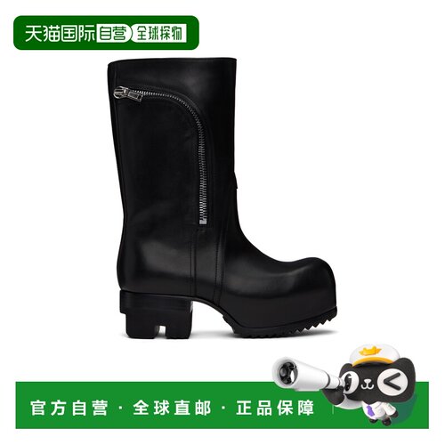 1h可退香港直邮Rick Owens 方头短筒靴厚底鞋 RP01E7872LOO