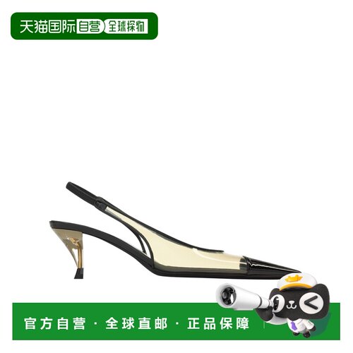 Saint Laurent FANNY TPU 和漆皮拼接露跟高跟鞋 A001FTAAALA