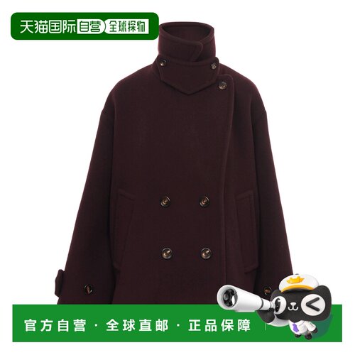 香港直邮Chloe 大号羊毛短大衣外套 CH25WMA96272