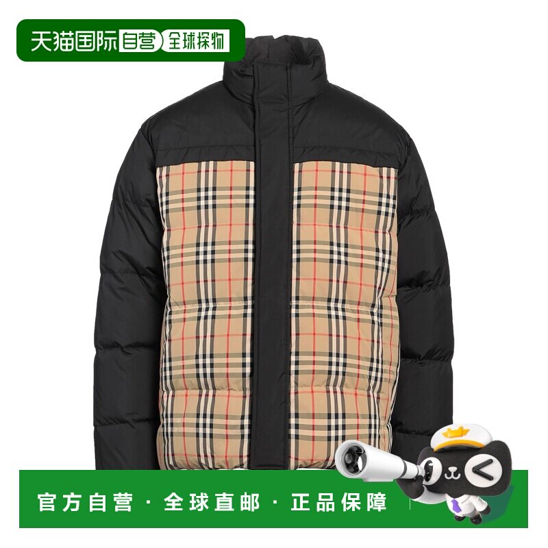 1h可退 香港直邮Burberry 巴宝莉 男士 Shell 夹克 black黑色 舒