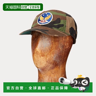 自营欧洲直邮RALPH LAUREN拉夫劳伦RRL带翅膀标志的迷彩图案帽子