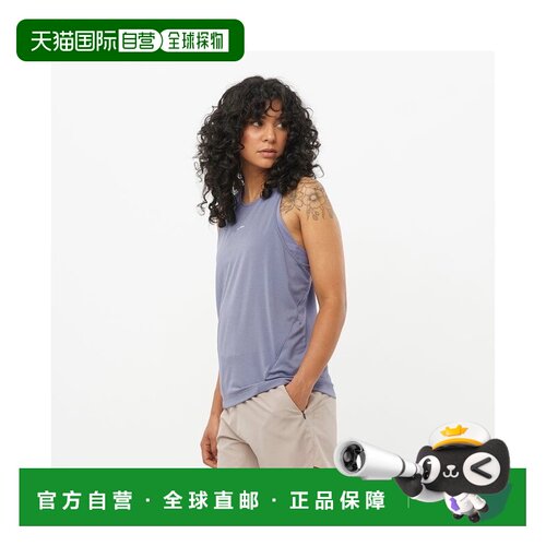 自营欧洲直邮Salomon萨洛蒙 SHAKEout CORE系列女士蓝色涤纶背心