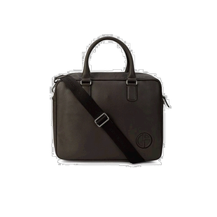 香港直邮Giorgio Armani 徽标公文手提包 Y2P047YB42J80005斜挎包
