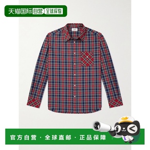 格纹棉质衬衫 1h可退 男士 思琳 RC0BH1546 香港直邮Celine