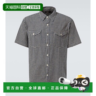 1h可退 香港直邮RRL 拉夫 劳伦RRL 男士 格子棉质亚麻衬衫