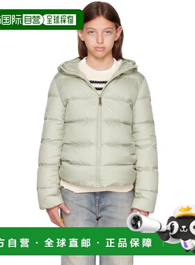 香港直邮moncler 男童 绿色 Beulah Hooded 儿童羽绒夹克童装 K29