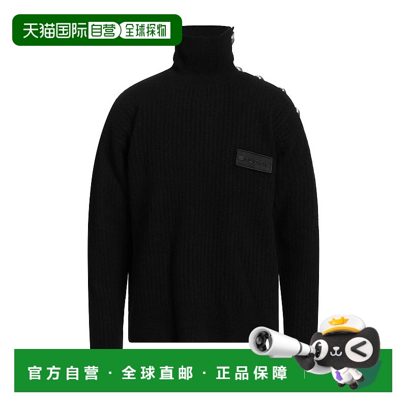 香港直邮Balmain 巴尔曼 男士 高领上衣 black黑色 舒适时尚