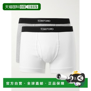 福特 汤姆 男士 弹力棉质针织平角内裤 Tom 2件套 Ford