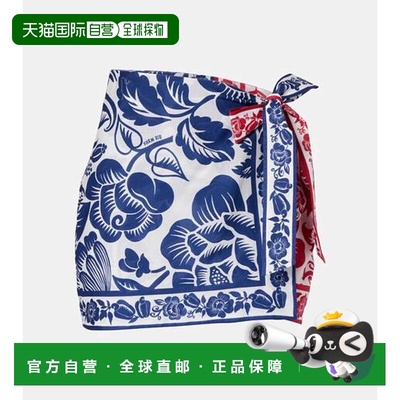 1h可退 香港直邮FARM RIO 女士 Cashew And Birds 棉质迷你半身裙