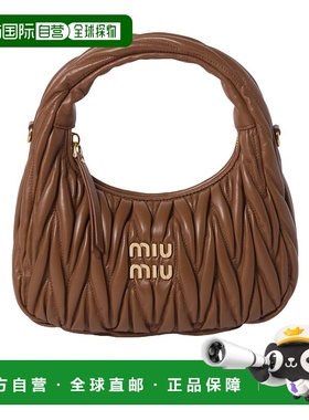 香港直邮Miu Miu Wander 月牙包单肩包 5BC125AN88VOOY拉链