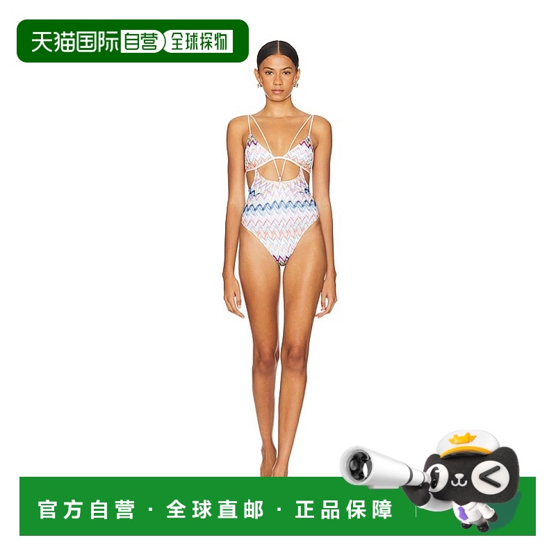 1h可退 香港直邮MISSONI 米索尼 女士 连身连体泳衣 MS24SP0K
