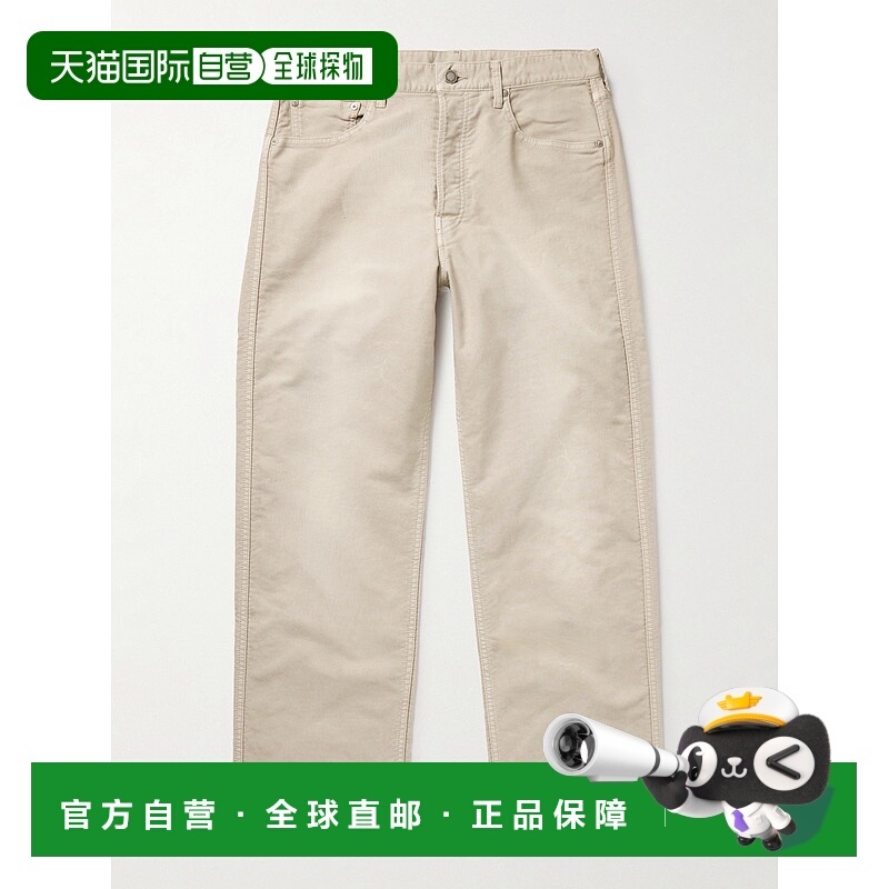 1h可退 香港直邮Visvim 维斯维木 男士 Fluxus 01 直筒棉质斜纹布