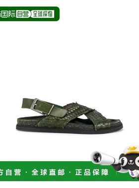 1h可退 香港直邮The Row 女士 搭扣凉鞋 F1462WL74 green绿色 舒