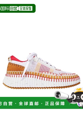 香港直邮Chloe 圆头系带运动鞋 C22S579Y0蔻依正品品牌休闲百搭