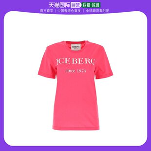 圆领T恤潮流百搭质感休闲F09A6331 香港直发ICEBERG女士橙色短袖