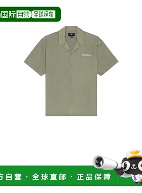 1h可退 香港直邮Represent 男士 Script 露营衣领衬衫 MLM21464