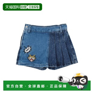 香港直邮kenzo blue蓝色 高田贤三 牛仔短裤 舒适时 女士 1h可退