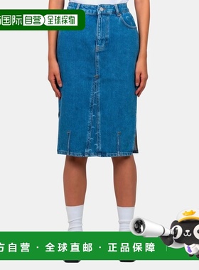 1h可退 香港直邮Marine Serre 女士 Jupe moon 牛仔牛仔半身裙 WS