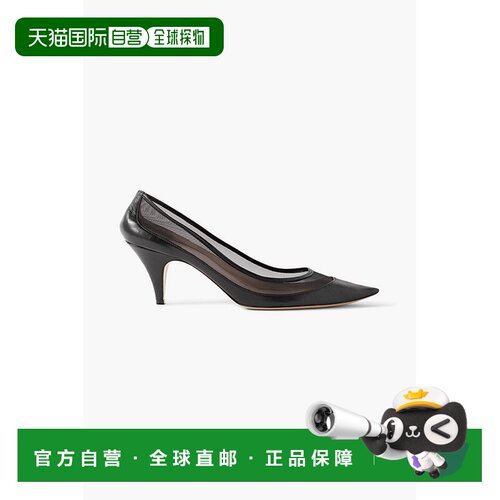 1h可退 香港直邮KHAITE 女士 River Iconic 网纱皮质浅口鞋 F2024