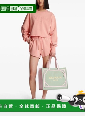 BALMAIN 女士针织毛衣 DF1JO006BC72OIQ圆领短款长袖