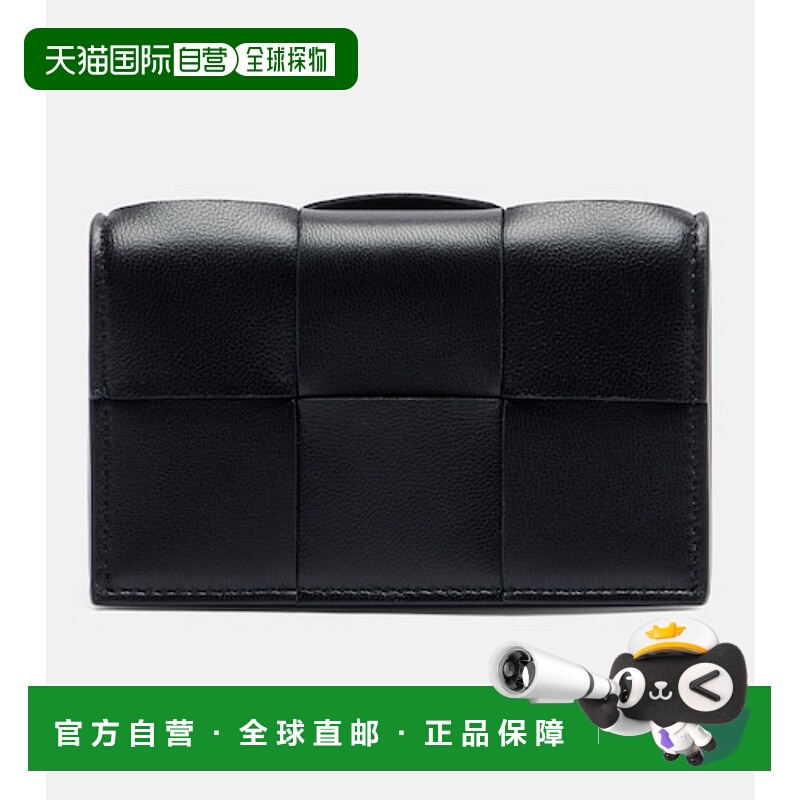 香港直邮Bottega Veneta 葆蝶家 女士 Cassette 编织皮革卡套